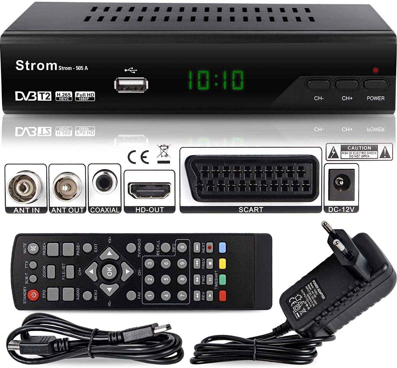 Odtwarzacz Strom-505 H.265 HEVC HD-DVB-T2 HDMI FullHD PVR