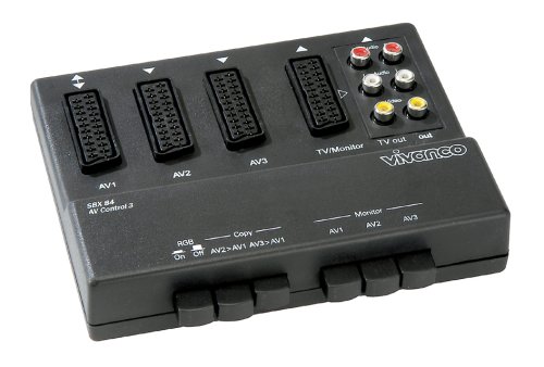 Przełącznik 3 kanały Vivanco SBX 84 AV audio SCART