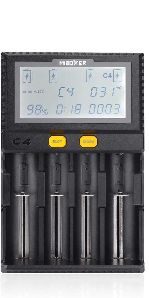 Inteligentna ładowarka do akumulatorów Miboxer C4 Li-Ion Ni-MH NiCd