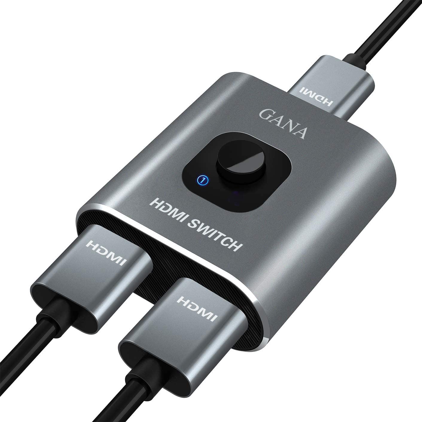 Przełącznik rozdzielacz splitter dwukierunkowy Gana HDMI HD 4K 3D 1080P HDTV BluRay