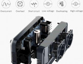 Przetwornica mocy samochodowa BESTEK MRI2013NU 2xEU 4xUSB 200W – zdjęcie 4