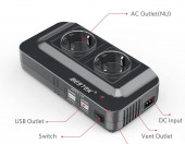 Przetwornica mocy samochodowa BESTEK MRI2013NU 2xEU 4xUSB 200W – zdjęcie 1