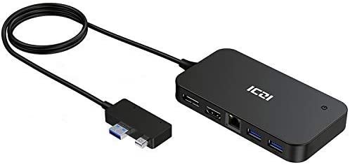 Stacja dokująca Microsoft Surface Pro ICZI 4K DisplayPort HDMI Aux USB