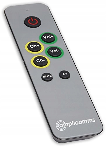 Oryginalny pilot Amplicomms ER-100 do telewizora dla seniora