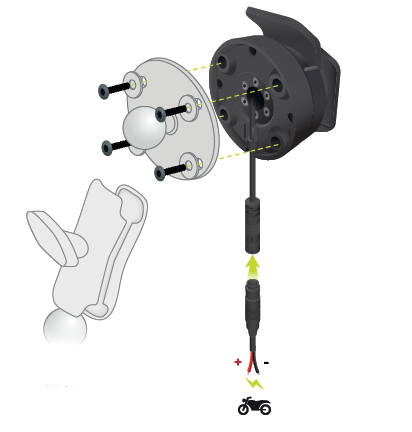 Oryginalny uchwyt do telefonu TomTom Rider Mount Dock 40 42 400 410 420