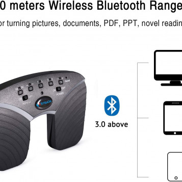 Page Flip Bluetooth Strich USB Page Turner kontroler do ładowania muzyki