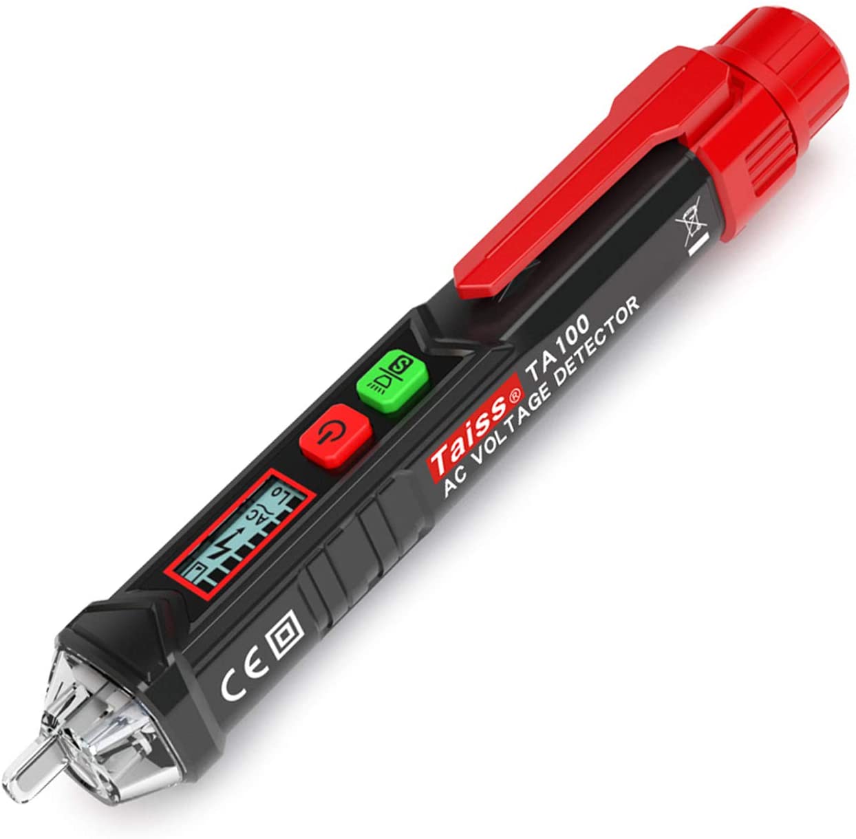 Bezdotykowy tester napięcia Taiss TA100 LED LCD 12-1000V regulowany