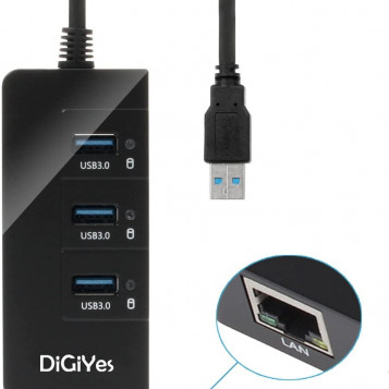 DiGiYes USB – hub 3-portowy koncentrator, stan: używany