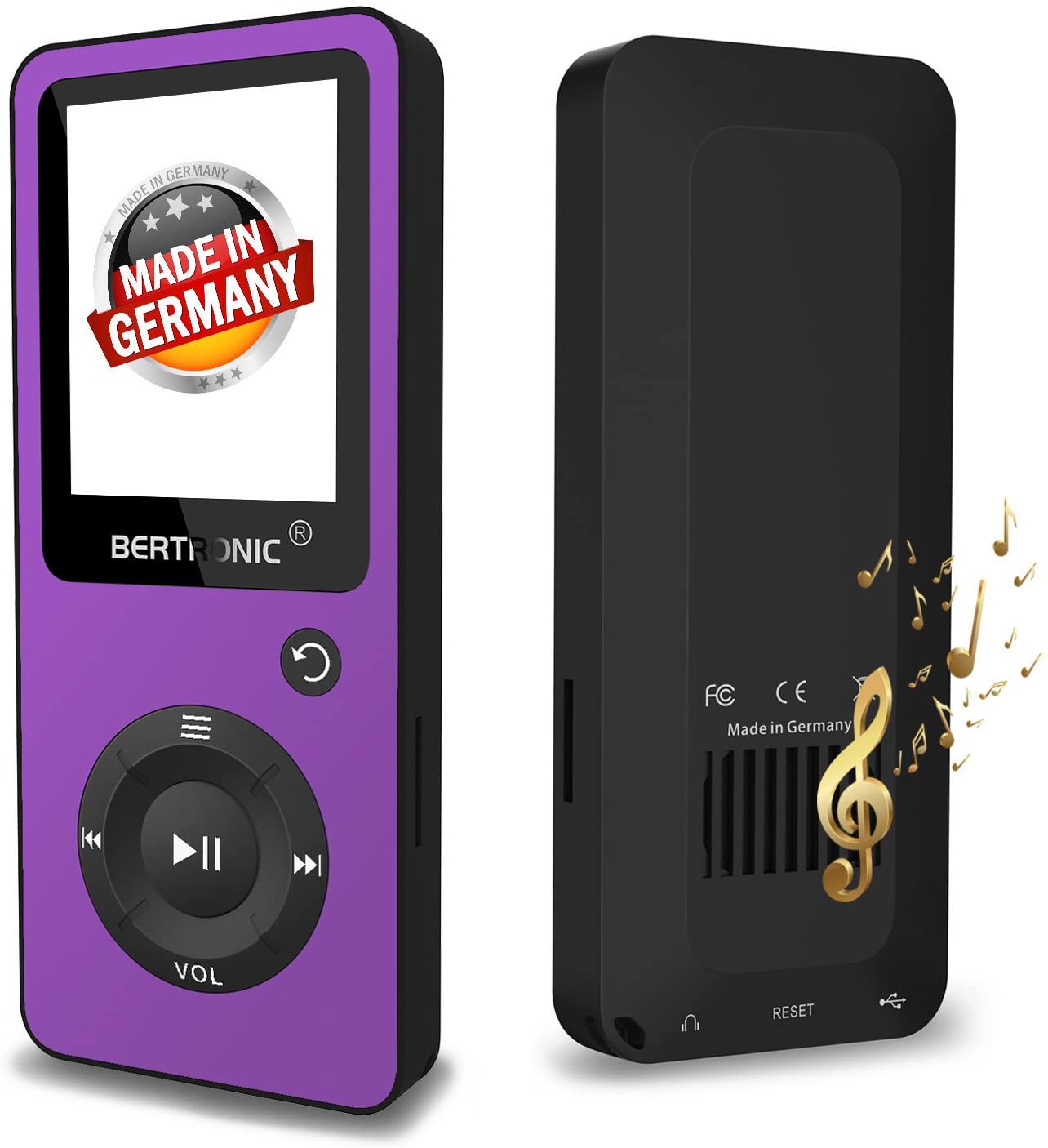 Odtwarzacz MP3 BERTRONIC Royal BC02 8GB Bluetooth 100h fioletowy
