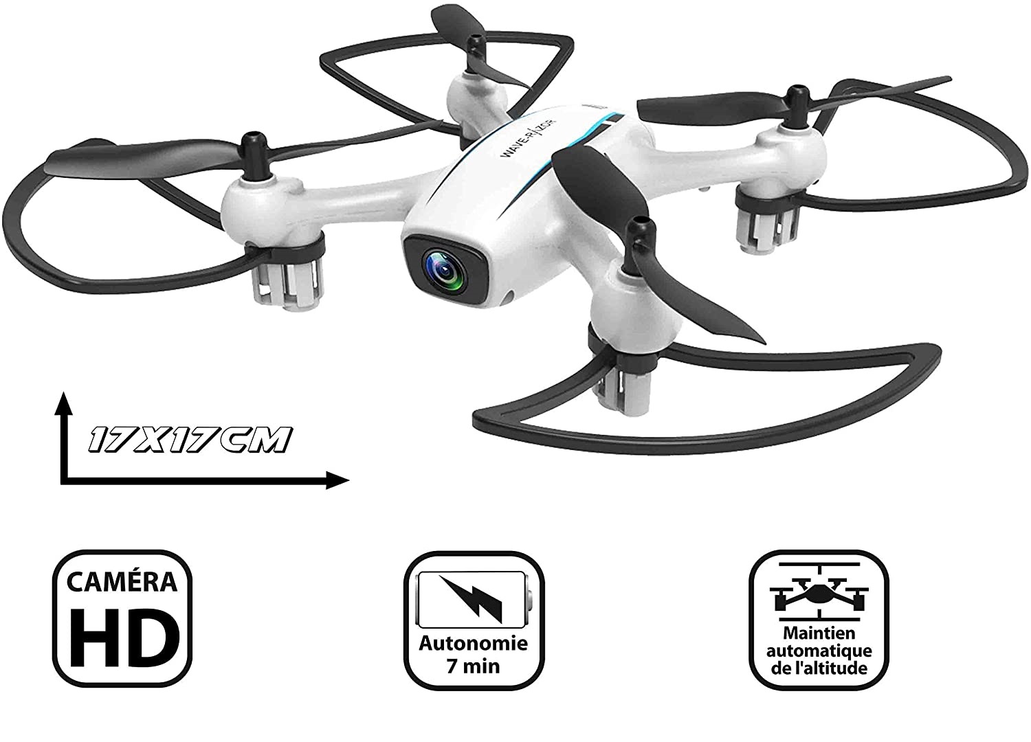 Mini dron CDTS WAVE-RAZOR H816 z osłonami z kamerą HD