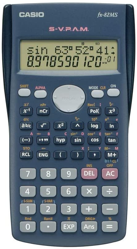 Kalkulator naukowy Casio FX-82MS niebieski