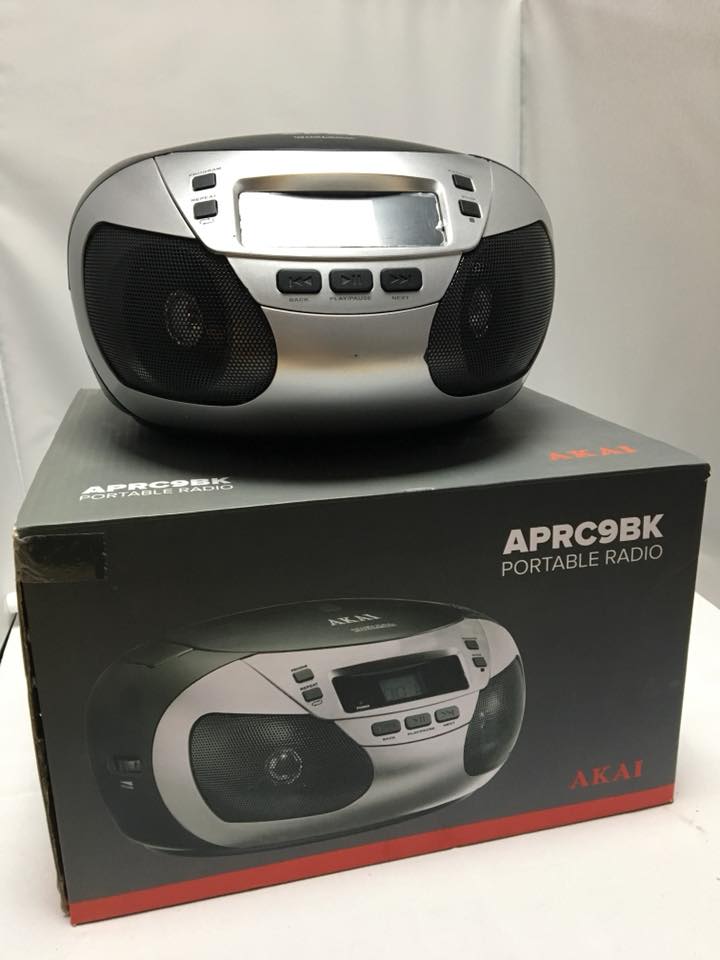 Akai aprc9bk-przenosne radio odtwarzacz CD -czarny /srebrny