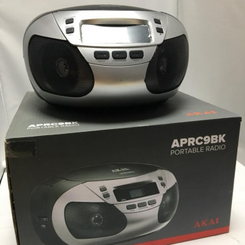 Akai aprc9bk-przenosne radio odtwarzacz CD -czarny /srebrny