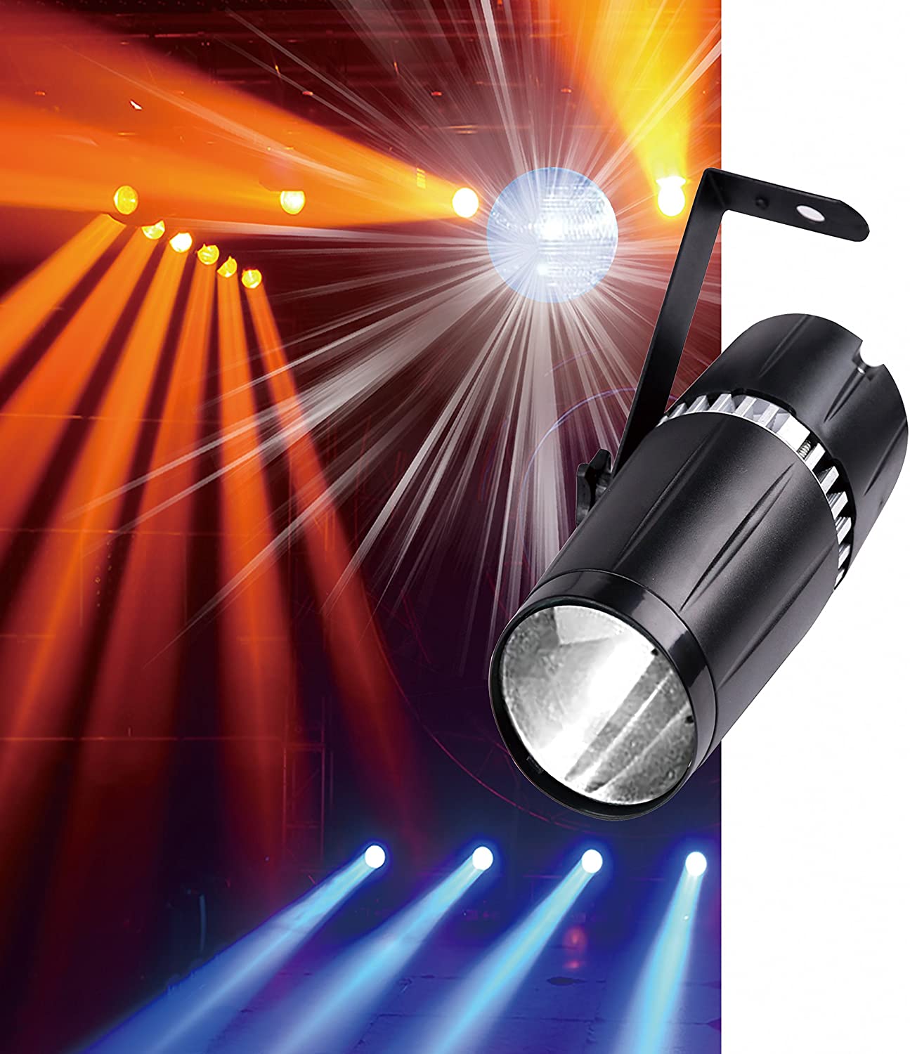 Oświetlenie lampa estradowa Pinspot Tom LED zimna ciepła do HF 6W