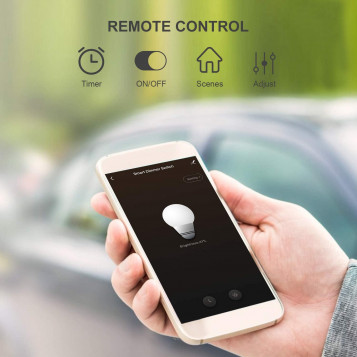 Inteligentny ściemniacz Maxcio bezstopniowy do żarówki INC CFL LED WiFi