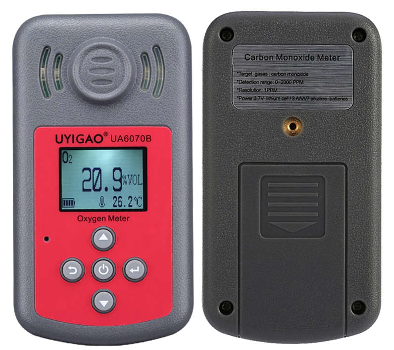 Mini cyfrowy wykrywacz tlenu analizator gazu UYIGAO UA6070B