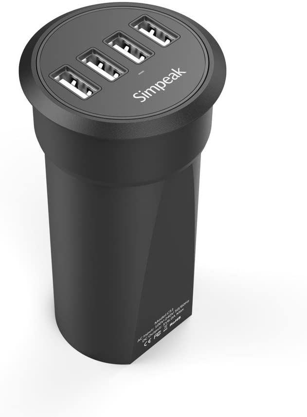 Stacja ładująca na biurko 4xUSB Simpeak C51 30W 4-portowy