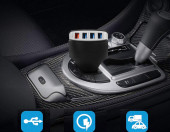 Ładowarka samochodowa ULTRICS 4-porty 35W 7A Quick Charge 3.0 – zdjęcie 5