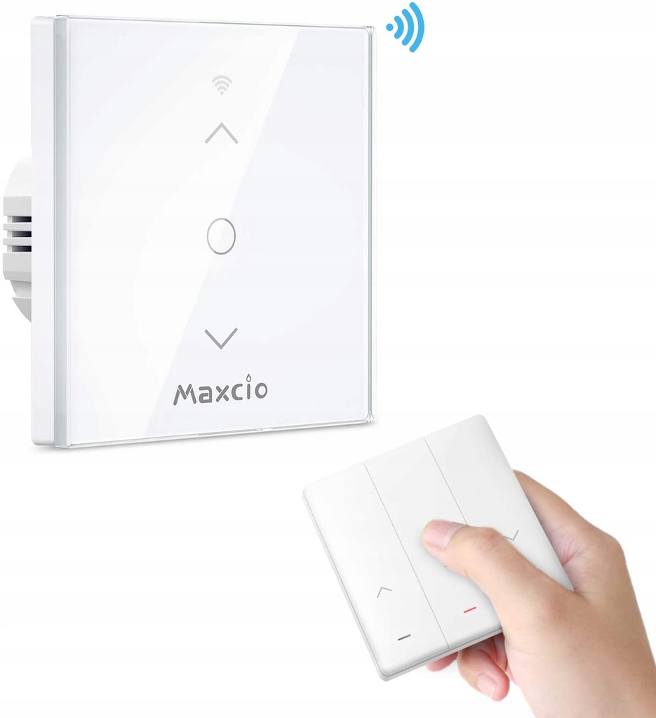 Przełącznik do rolet kurtynowy Maxcio 3-gang Smart Switch WiFi