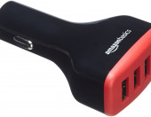 Amazon Basics 4-portowa ładowarka samochodowa USB – zdjęcie 3