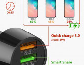 Ładowarka samochodowa 3-portowa USB DeepDream C330W – zdjęcie 5