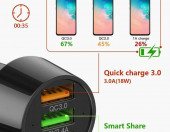 Ładowarka samochodowa 3-portowa USB DeepDream C330W – zdjęcie 6