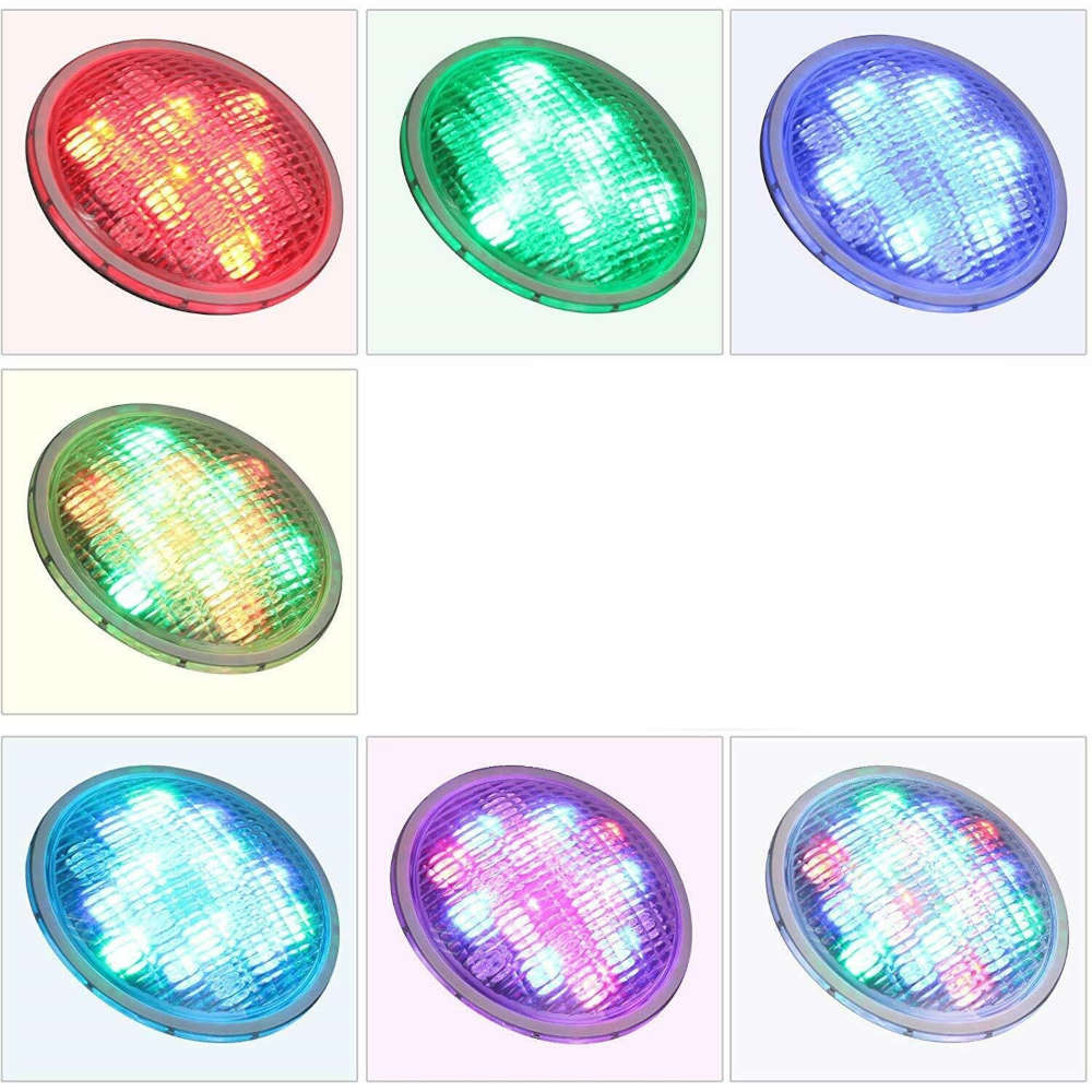 Nierdzewne podwodne oświetlenie basenowe LED 54W RGB IP68