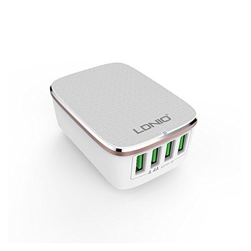 Szybka ładowarka sieciowa Ldnio 4.4A 4 porty USB