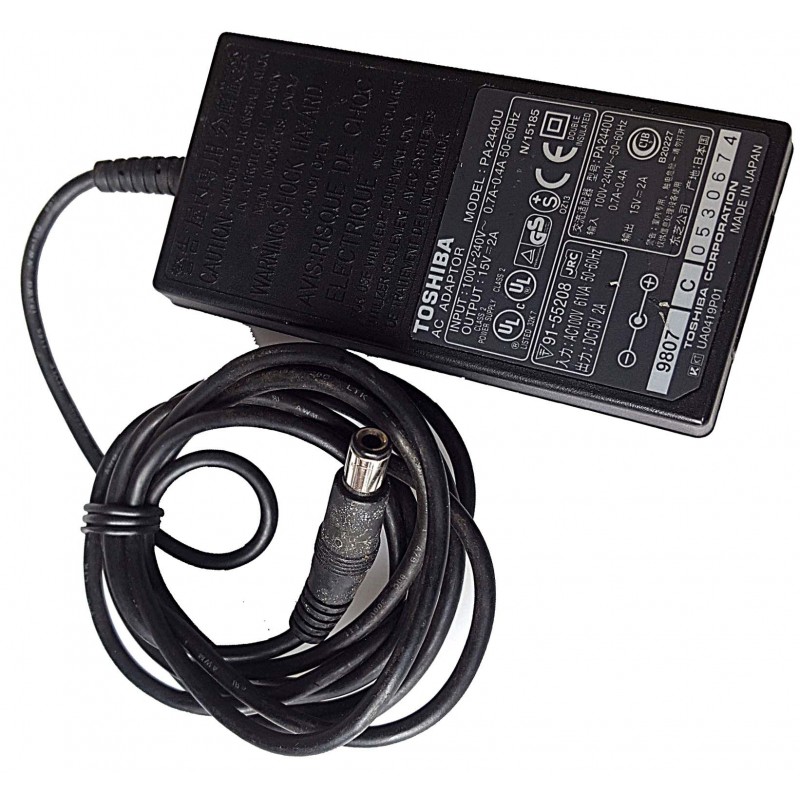 Zasilacz Toshiba PA2440U 15V 2A 30W