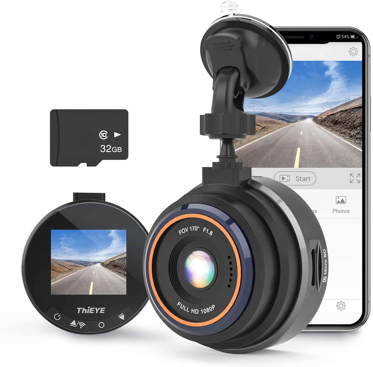 Kamera samochodowa ThiEYE Zero+ WiFi Full HD 1080p 170°