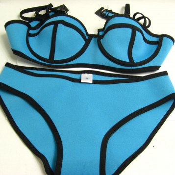 Bikini neonowy strój kąpielowy neon S 36