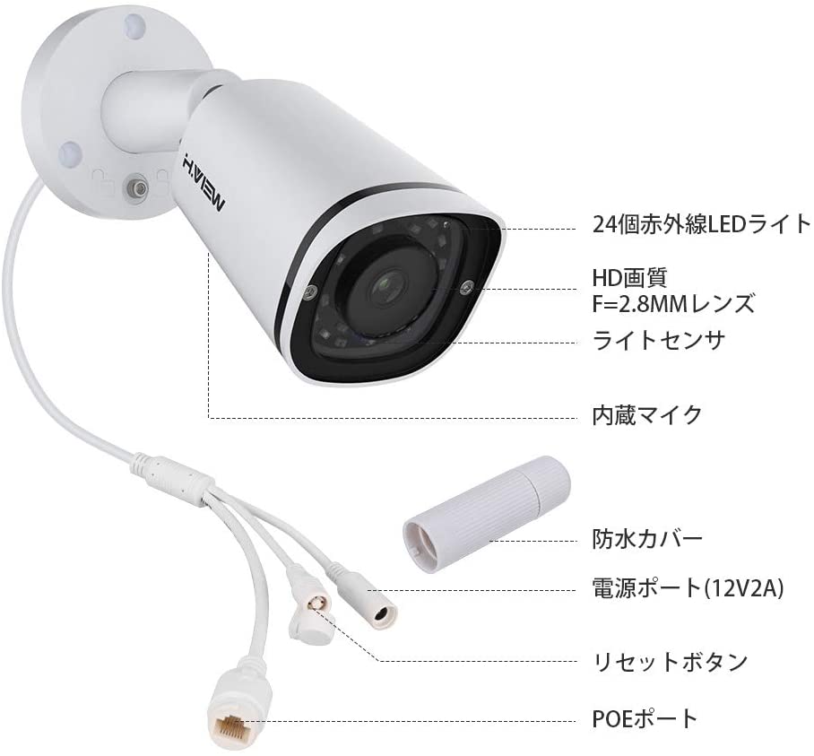 Kamera monitoringu H.VIEW HV-E800 4K 8MP IP67