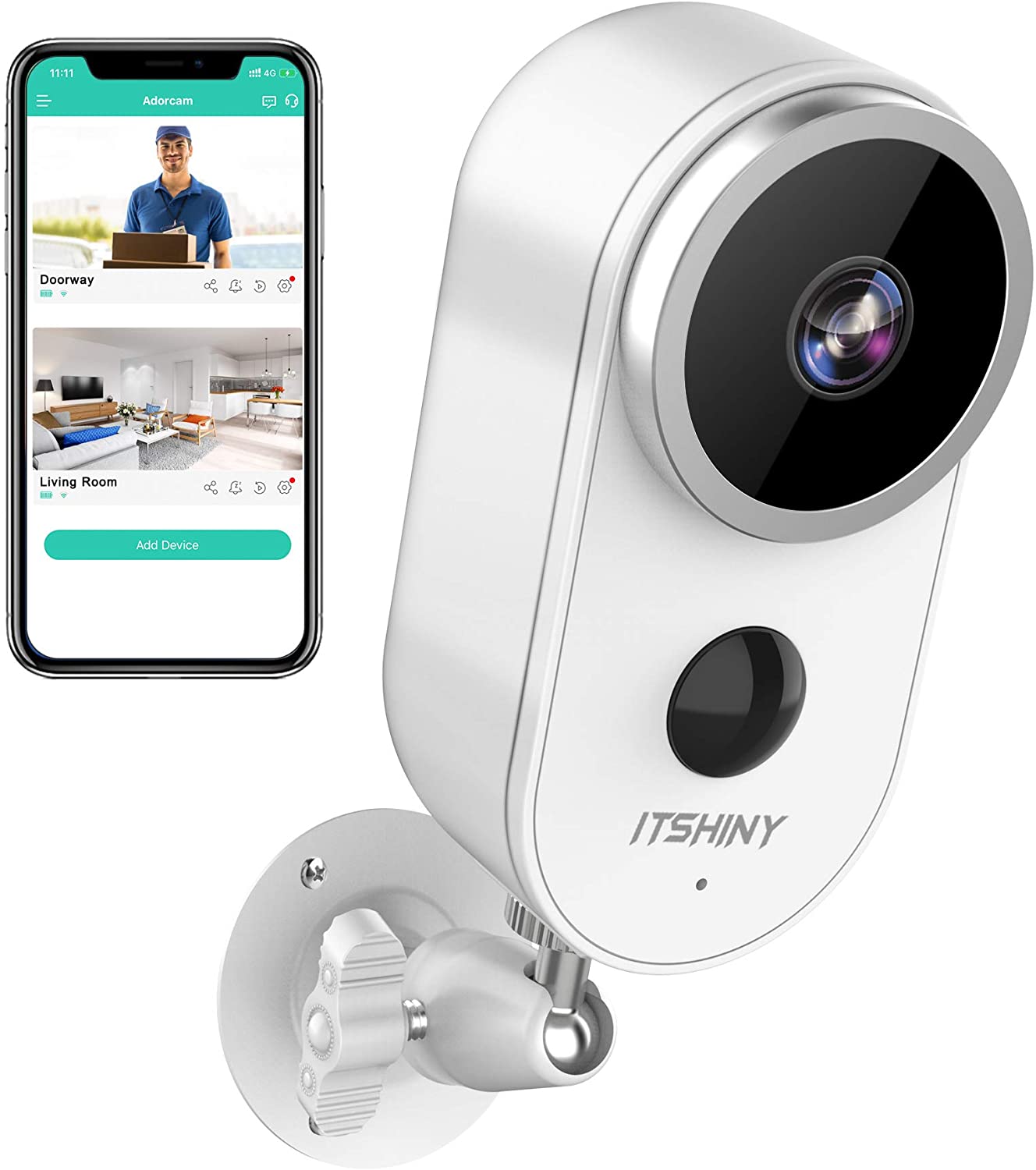 Kamera zewnętrzna monitoringu ITSHINY A4 1080P WiFi IP67