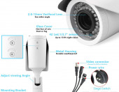 Kamera monitoringu Evtevision ES-RV740Q 1080P IP66 – zdjęcie 3