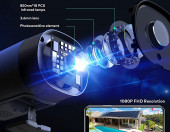 Kamera zewnętrzna IP Mibao P450 1080P CCTV WiFi IR – zdjęcie 2