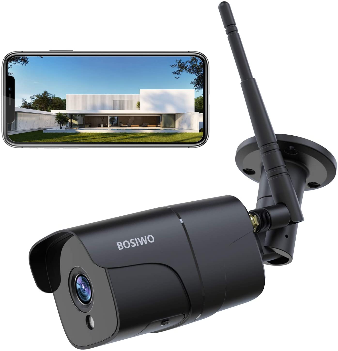 Kamera zewnętrzna Bosiwo 833 FHD 1080P WiFi Alexa