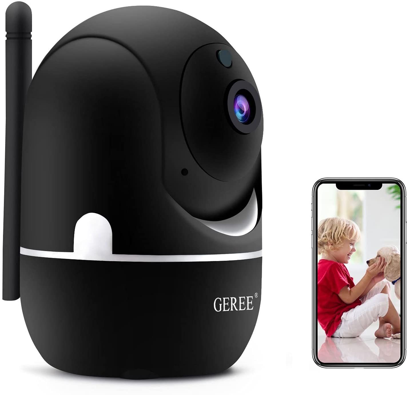Niania elektroniczna IP GEREE QS-C105WX 360 1080P PTZ Alexa
