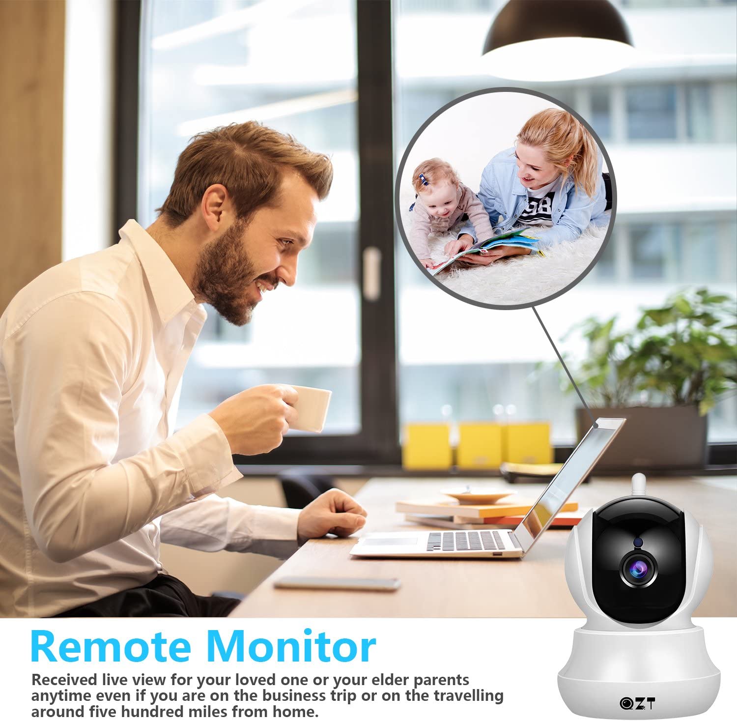 Niania elektroniczna IP QZT Home SP020 720P WiFi iOS Android