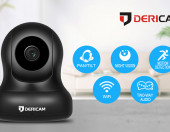 Niania elektroniczna IP Dericam P2 1080P WiFi FHD czarna – zdjęcie 2