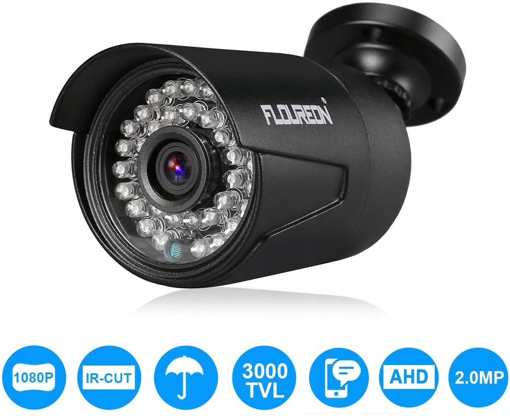 Kamera wewnętrzna FLOUREON FAA2102 1080P AHD 2MP IP66