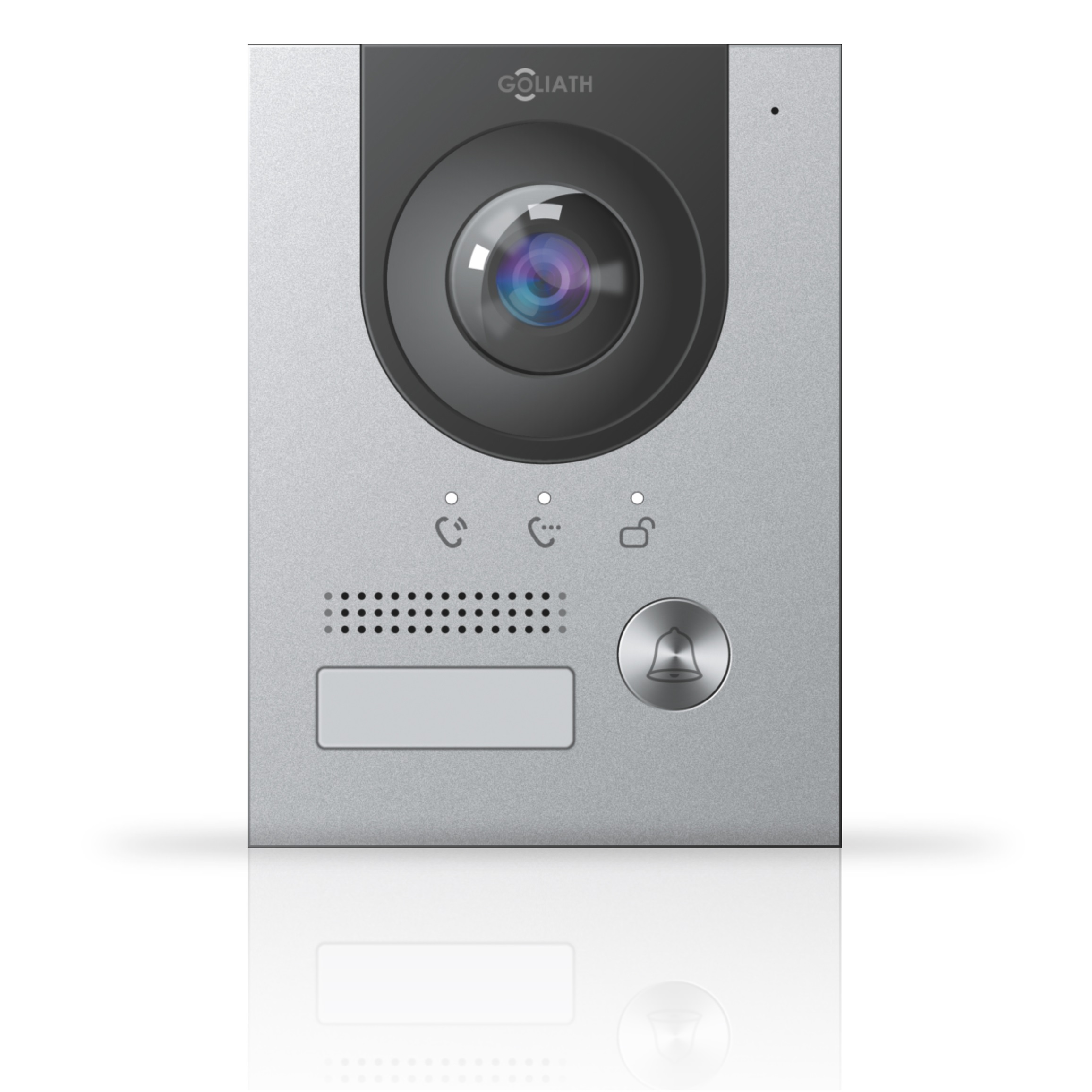Wideodomofon domofon Goliath AV-VTA02-1V2 Intercom Hybrid IP srebrny