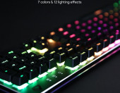 Klawiatura przewodowa mechaniczna gamingowa Aukey KM-G12 RGB Blue – zdjęcie 3