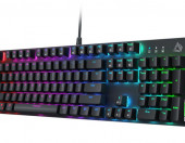 Klawiatura przewodowa mechaniczna gamingowa Aukey KM-G12 RGB Red – zdjęcie 3