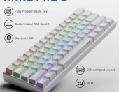 Klawiatura przewodowa mechaniczna gamingowa Obins Anne Pro 2 Brown Biała – zdjęcie 2
