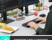 Klawiatura bezprzewodowa Logitech MX Keys do MAC Space Grey – zdjęcie 2