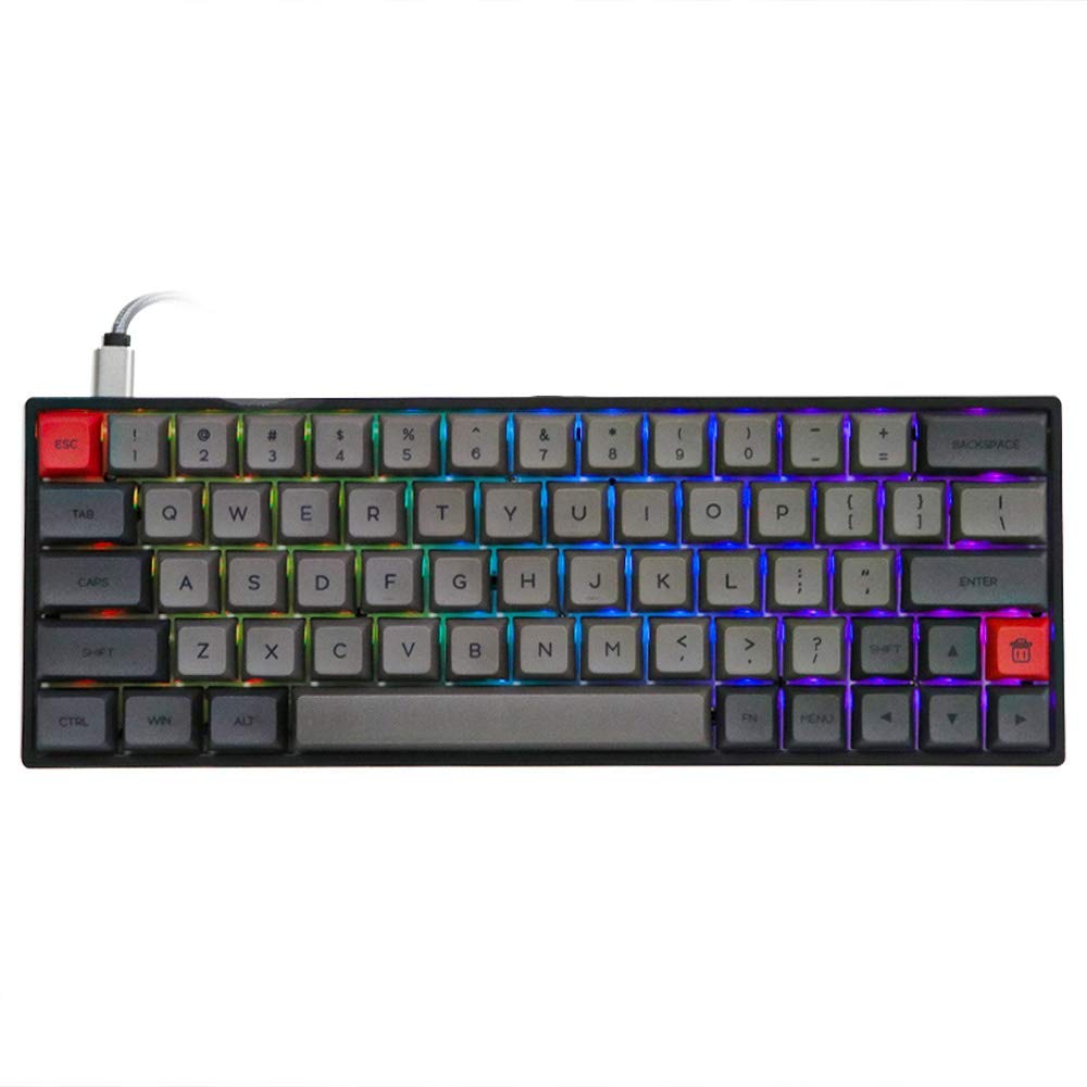 Klawiatura mechaniczna przewodowa gamingowa EPOMAKER Skyloong SK64 Red