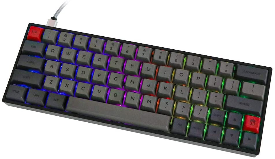 Klawiatura mechaniczna przewodowa gamingowa EPOMAKER Skyloong SK64 Brown