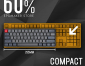 Mechaniczna klawiatura przewodowa gamingowa EPOMAKER Skyloong SK61 Black – zdjęcie 2