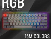 Mechaniczna klawiatura przewodowa gamingowa EPOMAKER Skyloong SK61 Black – zdjęcie 3
