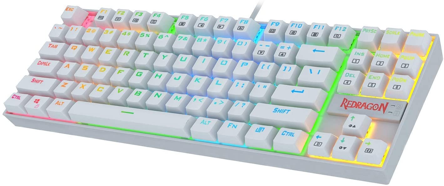 Klawiatura mechaniczna przewodowa gamingowa Redragon K552P-WR-DE Red